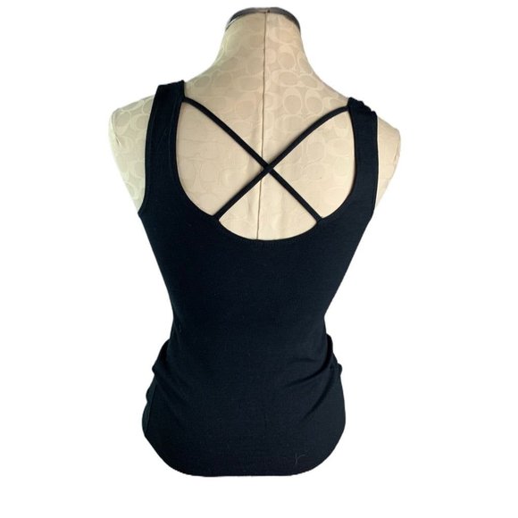 Medium Frenchi Women's Fitted Tank Lattice Detail Made in USA - Picture 4 of 6